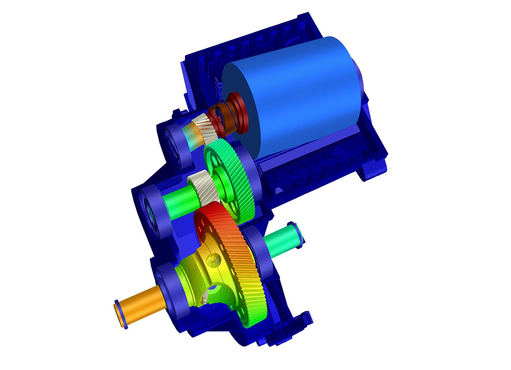 Deformação no ePowertrain de um veículo elétrico  