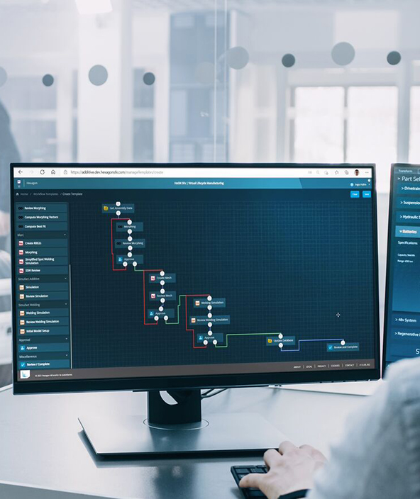 O ciclo de vida virtual para a fabricação permite definir o processo de montagem exclusivo para maximizar a qualidade da montagem