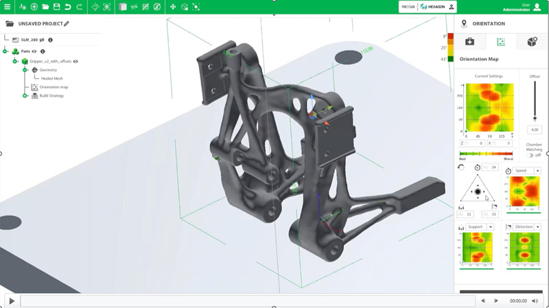 Optimal part orientation