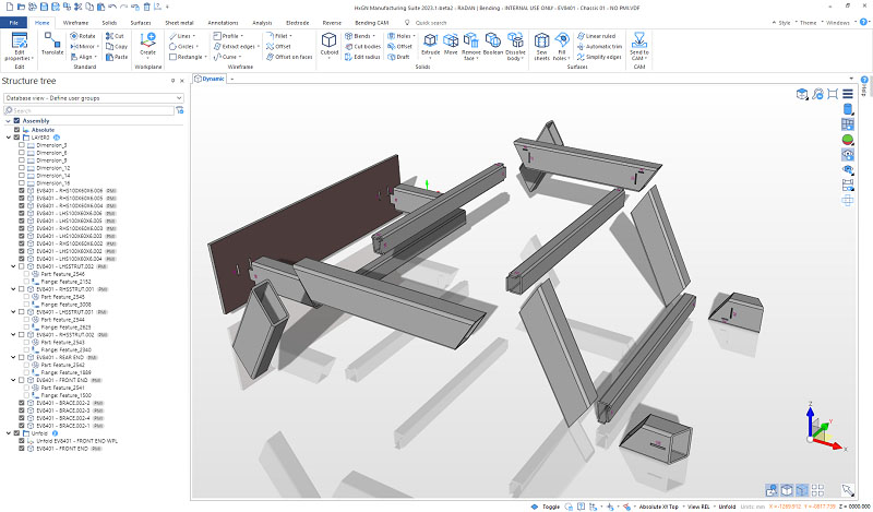 DESIGNER 2023.1 Sheet Metal – Section Parts