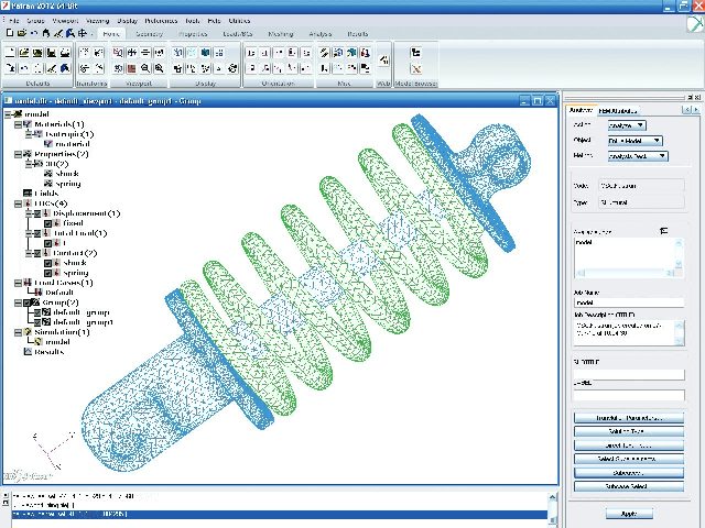 Patran 2012 -- Spring coil