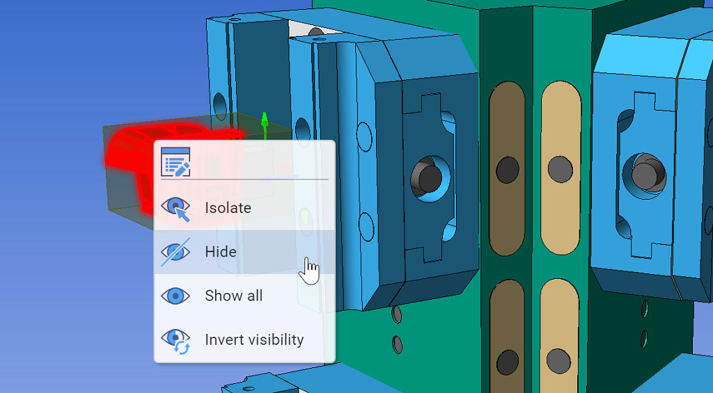 Dynamic visibility controls